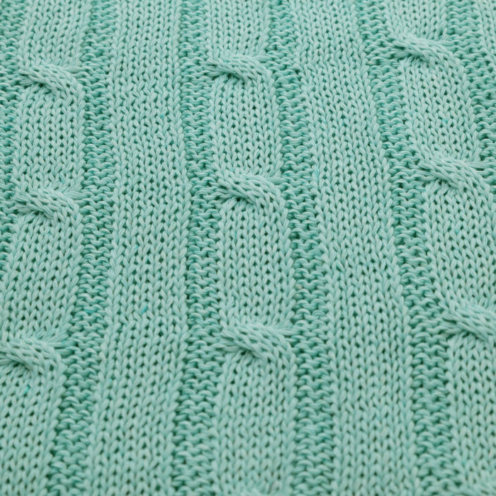 Плед Fado вязаный, аква (без подарочной коробки)