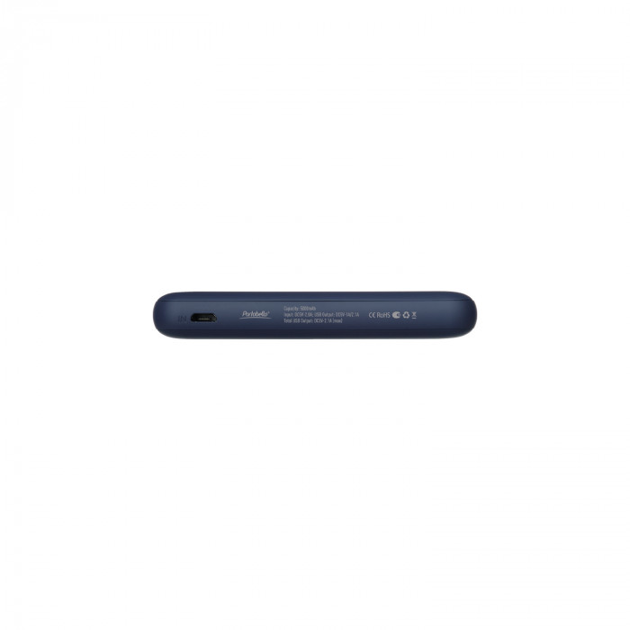 Внешний аккумулятор Elari 5000 mAh, синий