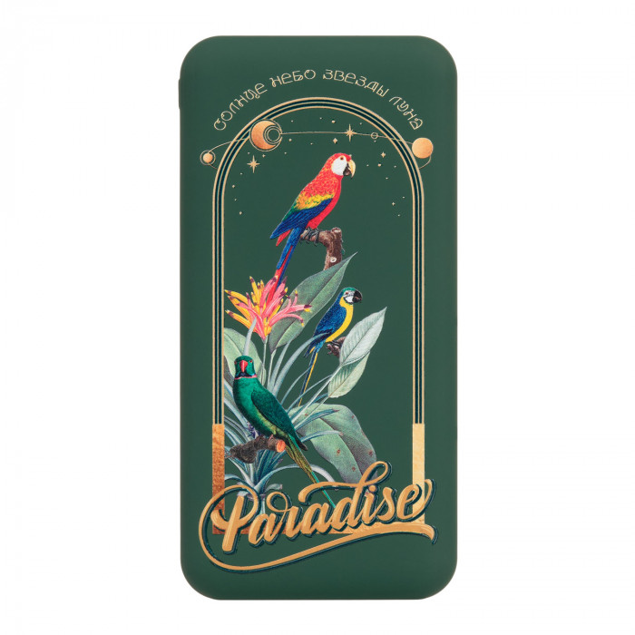 Внешний аккумулятор Elari Plus 10000 mAh, зеленый