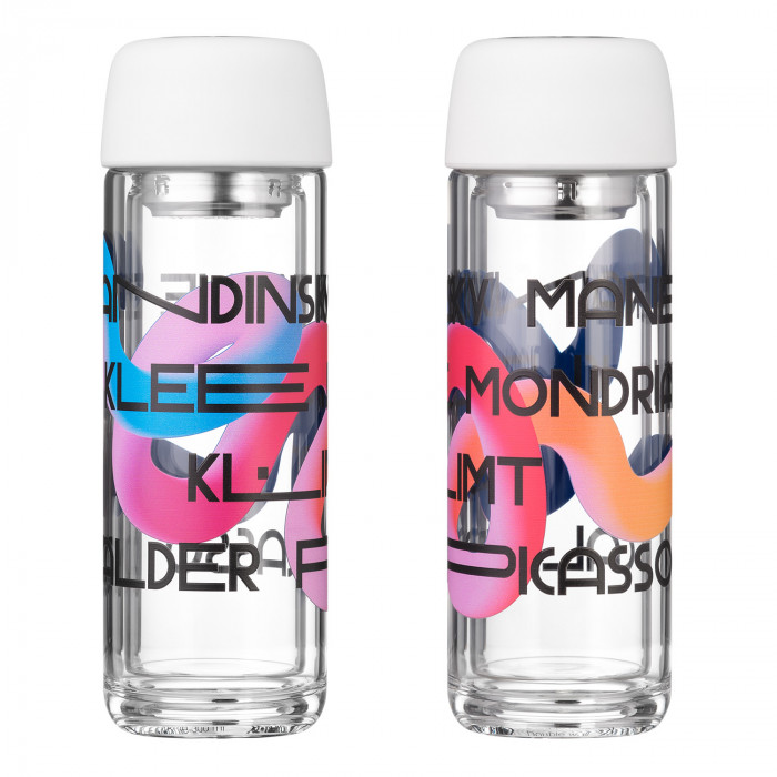 Бутылка стеклянная с двойными стенками Bianca, белая