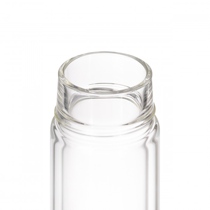 Бутылка стеклянная с двойными стенками Bianca, черная