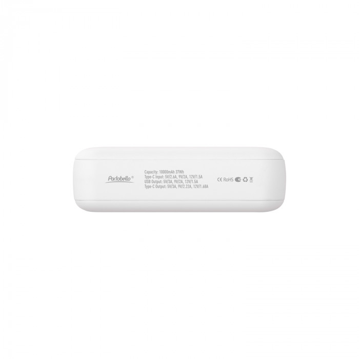 Внешний аккумулятор с функцией быстрой зарядки Formula 10000 mAh, белый