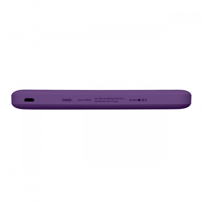 Внешний аккумулятор Elari Plus 10000 mAh, фиолетовый