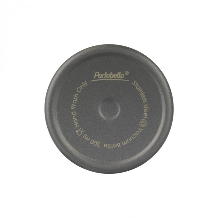 Термобутылка вакуумная герметичная Sorento, серая, зернистое покрытие