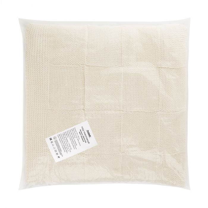 Плед Cella вязаный, бежевый (без подарочной коробки)