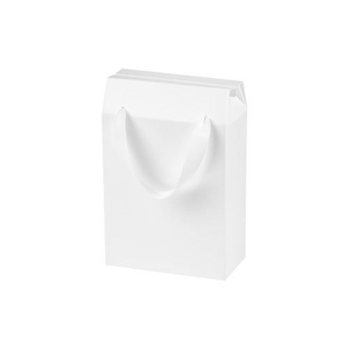 Подарочная коробка-пакет универсальная малая, белая, 186х100х277 мм