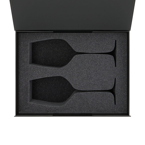 Ложемент под 2 бокала для вина (рифленое стекло) в среднюю коробку-трансформер (арт. 695721)