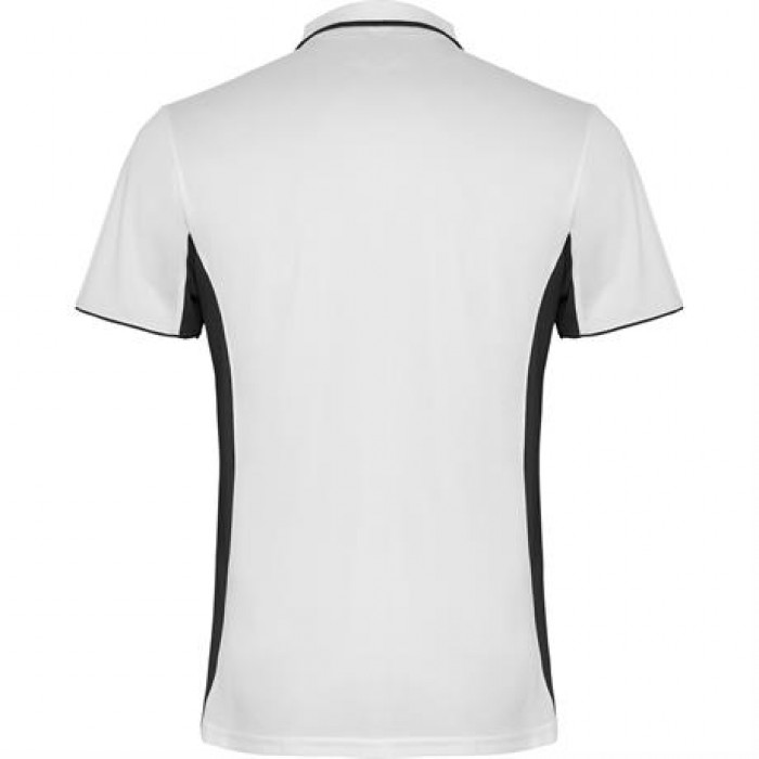 Спортивная футболка поло MONTMELO мужская, БЕЛЫЙ/ЧЕРНЫЙ 2XL