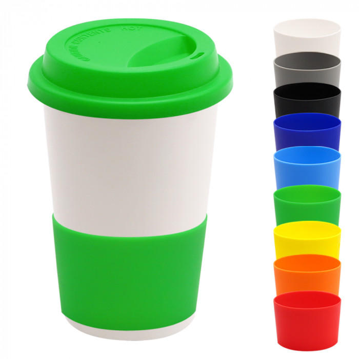 Манжета силиконовая для кружки Magic, зеленый