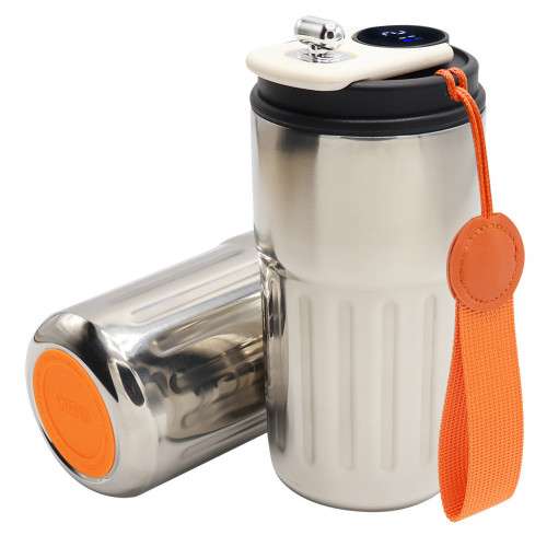 Серебристый-оранжевый