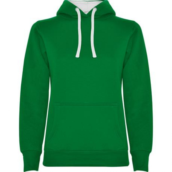 Толстовка URBAN WOMAN женская, ЯРКО-ЗЕЛЕНЫЙ/БЕЛЫЙ 2XL