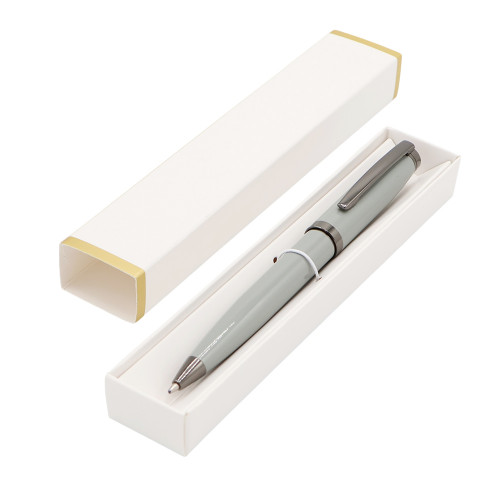 Ручка Betty в коробке Cradle белой с позолотой, серая
