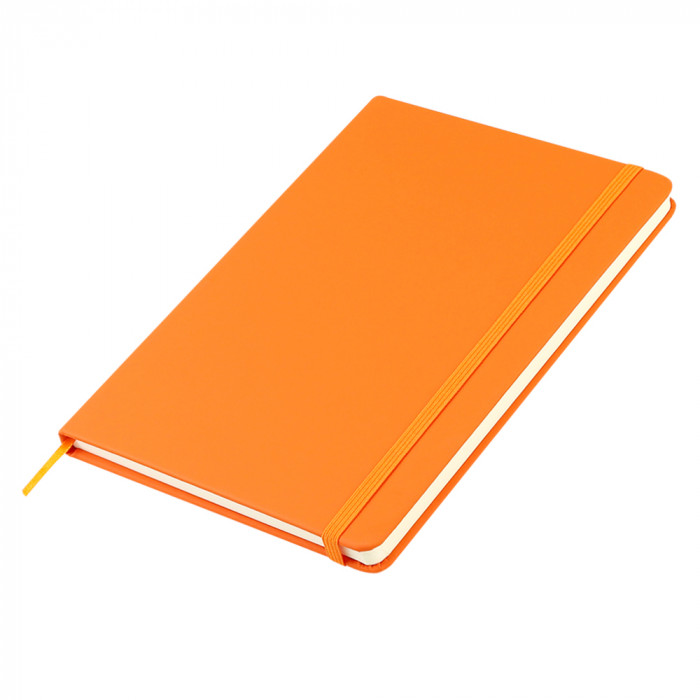 Блокнот A5 Monte в твёрдом переплёте, оранжевый