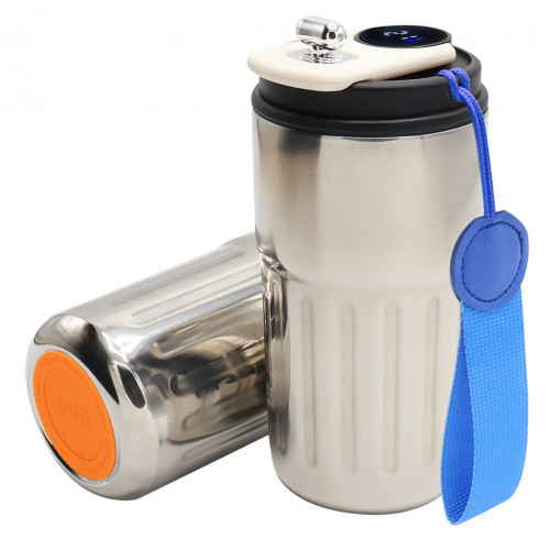 Серебристый-синий-оранжевый