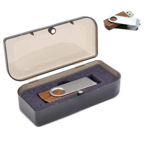 Флешка Twist wood 16 Гб в футляре, wooden color
