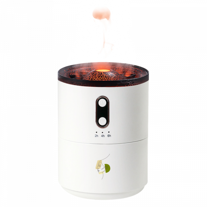 Светодиодный USB увлажнитель Volcano, белый