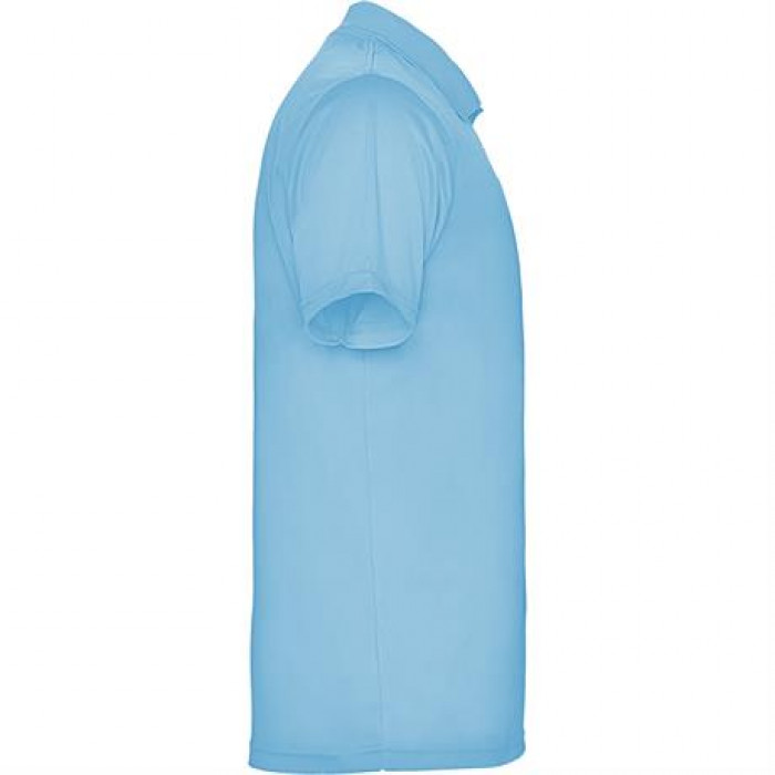 Футболка поло MONZHA мужская, НЕБЕСНО-ГОЛУБОЙ 2XL