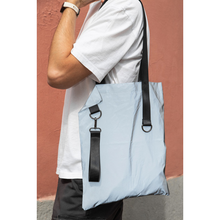 Шоппер Superbag Reflect (серый с чёрным)