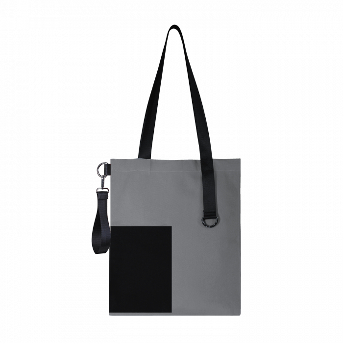 Шоппер Superbag Color (серый с чёрным)