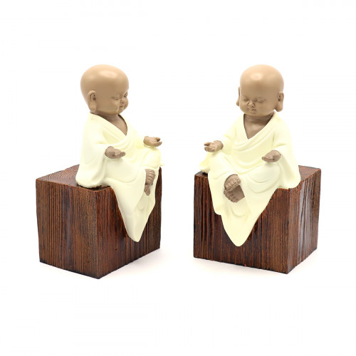 Набор статуэток &quot;Маленькие монахи&quot;, подставка для книг