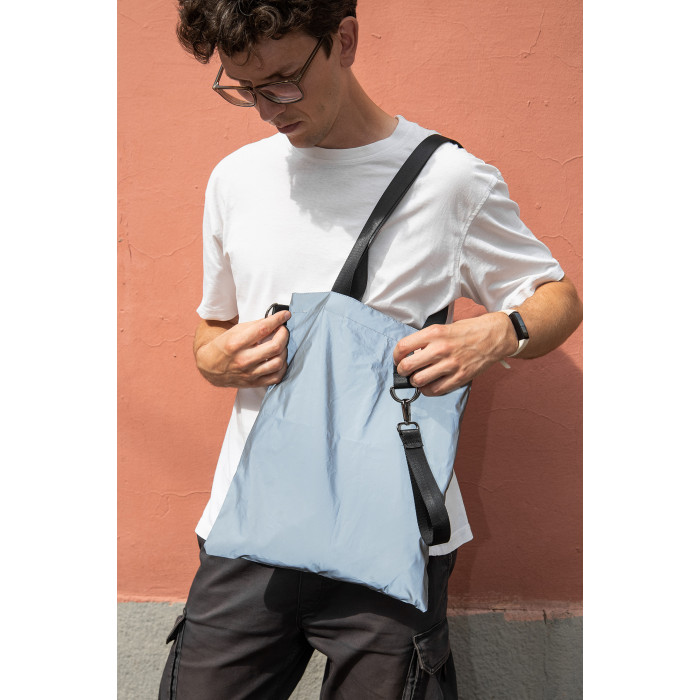 Шоппер Superbag Reflect (серый с чёрным)