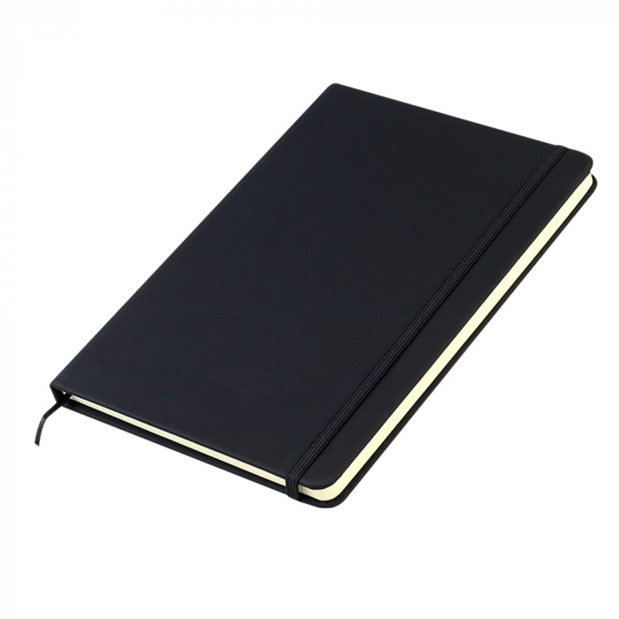 Блокнот A5 Monte в твёрдом переплёте, черный