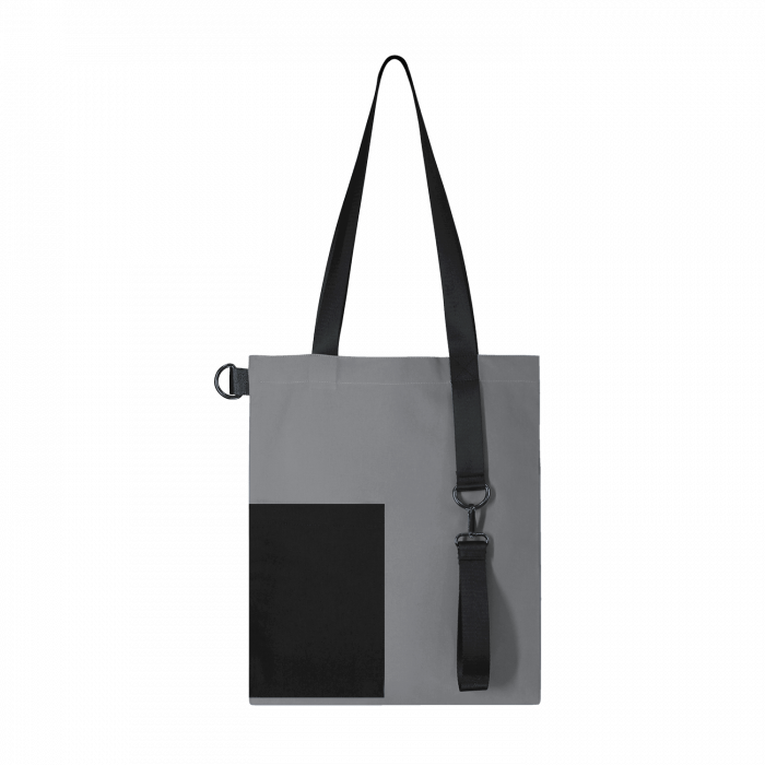 Шоппер Superbag Color (серый с чёрным)