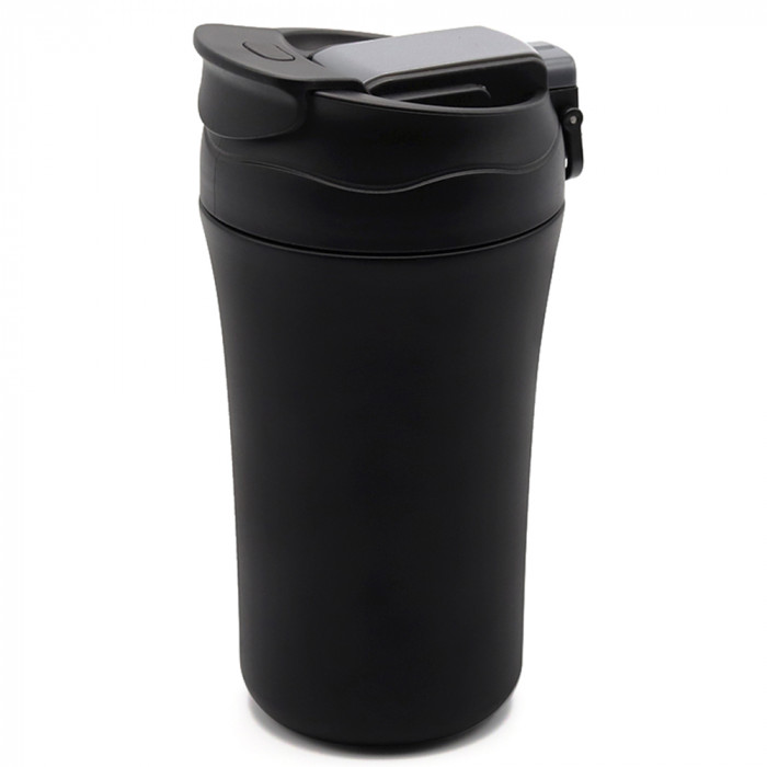 Термокружка с двойными стенками Molly, черная