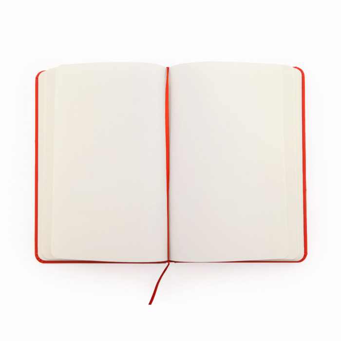 Блокнот A6 CORAL в твёрдом переплёте, КРАСНЫЙ