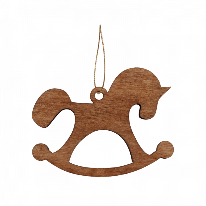 Ёлочная игрушка Лошадка (красный)