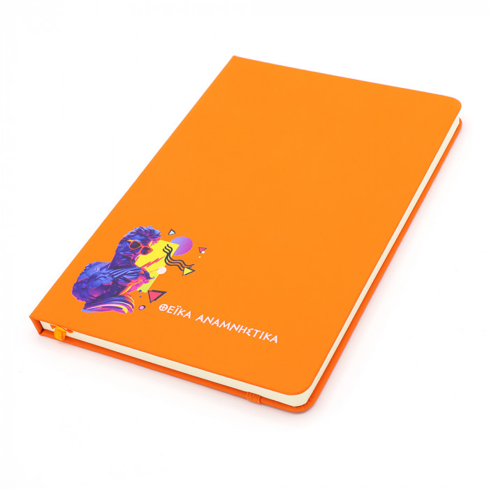 Блокнот A5 Monte в твёрдом переплёте, оранжевый