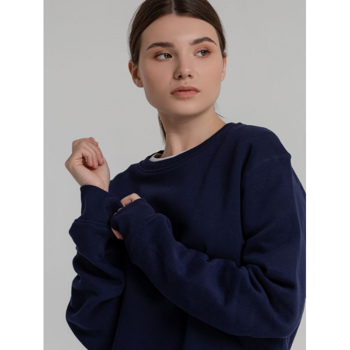 Свитшот унисекс King, темно-синий, размер XXL