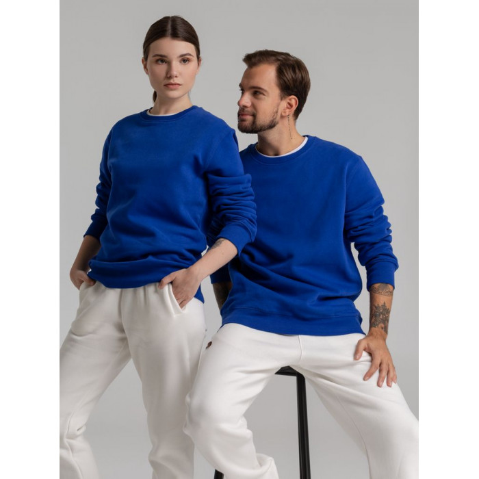 Свитшот унисекс King, ярко-синий, размер XS