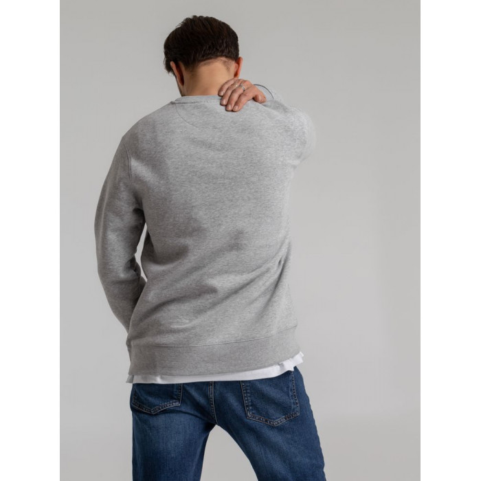 Свитшот унисекс King, серый меланж, размер XXL