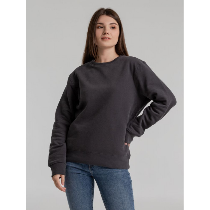 Свитшот унисекс King, темно-серый, размер XS