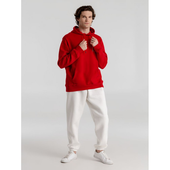 Толстовка с капюшоном унисекс King, красная, размер 3XL