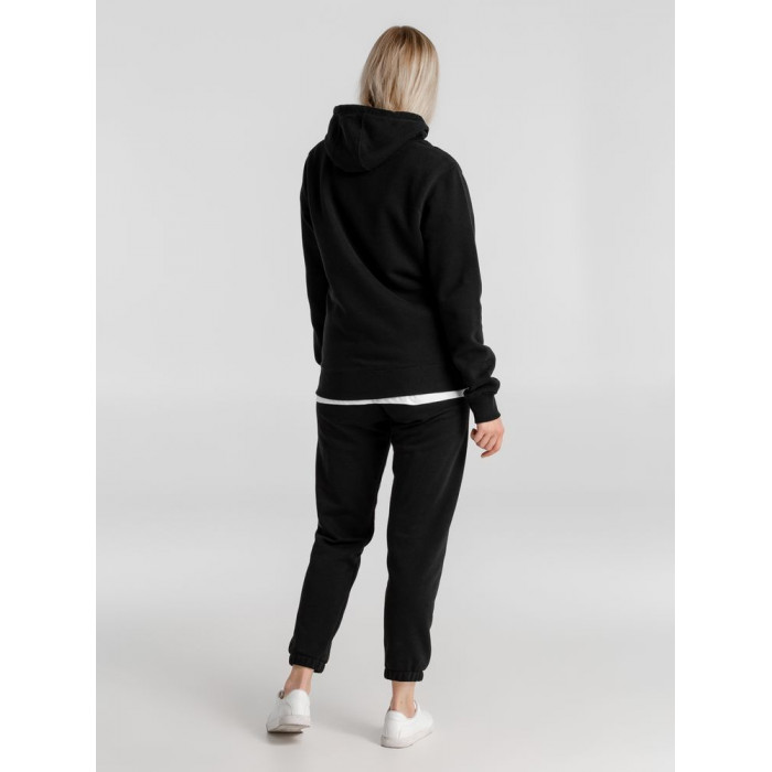 Толстовка с капюшоном унисекс King, черная, размер XXL