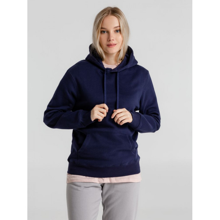 Толстовка с капюшоном унисекс King, темно-синяя, размер 4XL