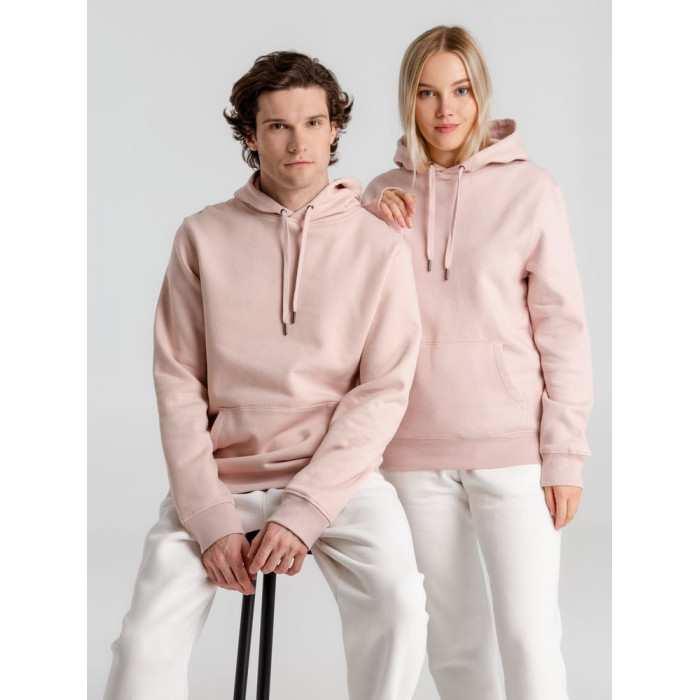 Толстовка с капюшоном унисекс King, розовая, размер XS