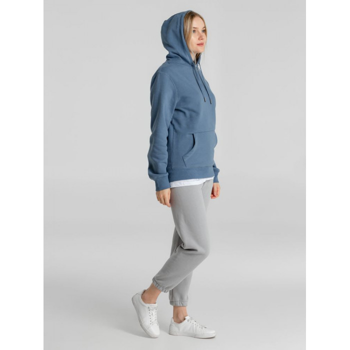 Толстовка с капюшоном унисекс King, серо-синяя, размер 3XL