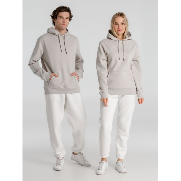 Толстовка с капюшоном унисекс King, дымчато-серая, размер 3XL