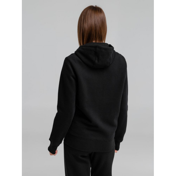 Толстовка на молнии с капюшоном унисекс King, черная, размер XXL
