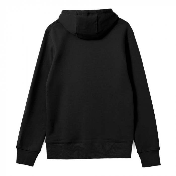 Толстовка на молнии с капюшоном унисекс King, черная, размер XXL