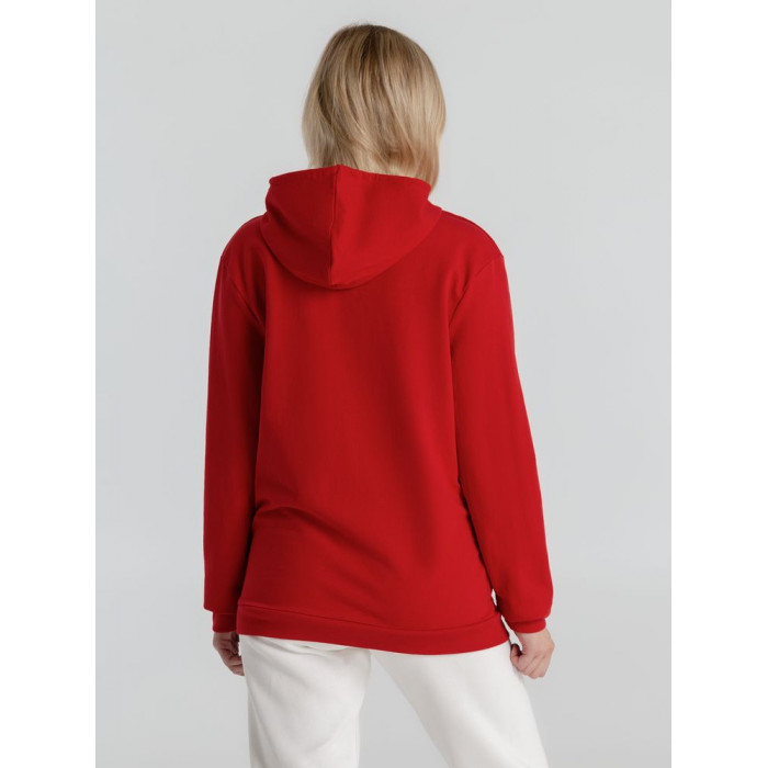 Толстовка с капюшоном унисекс Hoodie, красная, размер 4XL
