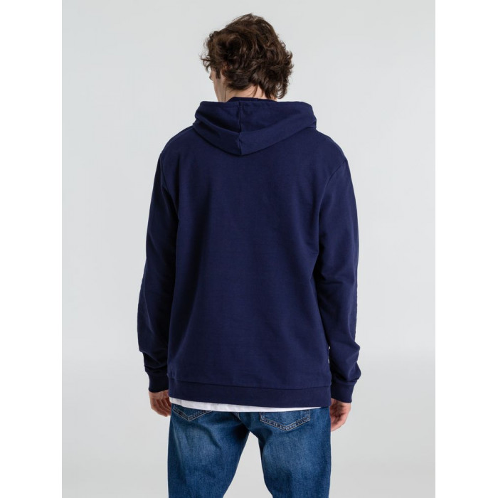 Толстовка с капюшоном унисекс Hoodie, темно-синяя, размер 4XL