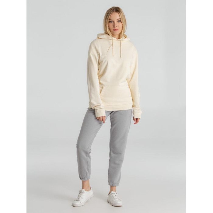 Толстовка с капюшоном унисекс Hoodie, светло-желтая, размер 3XL