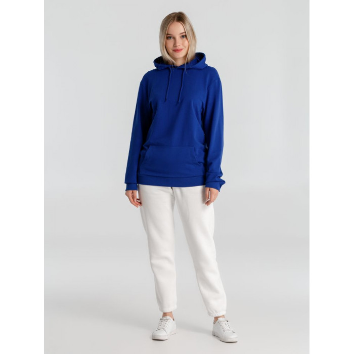 Толстовка с капюшоном унисекс Hoodie, ярко-синяя, размер 3XL
