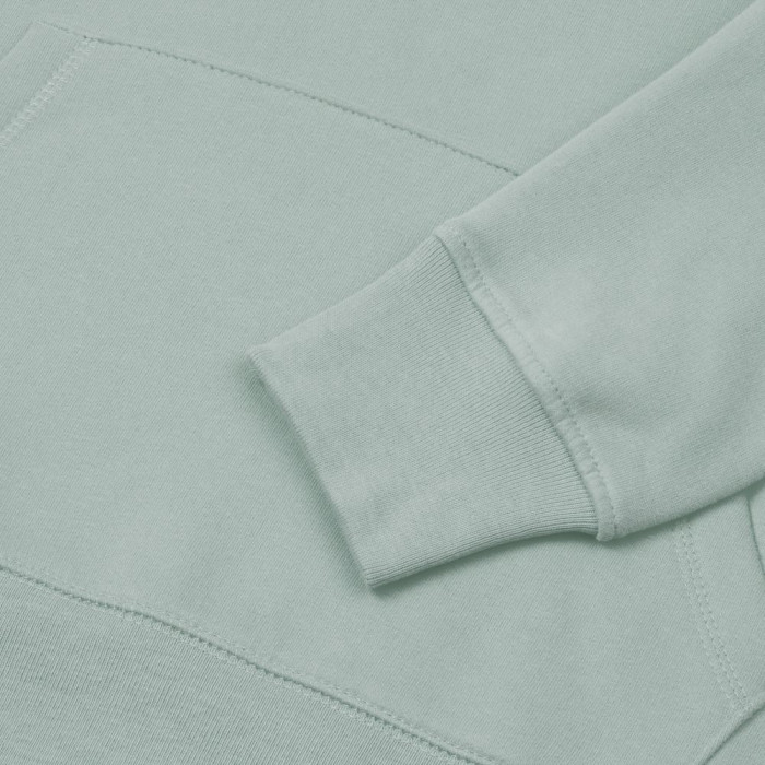 Толстовка с капюшоном унисекс Hoodie, серо-зеленая, размер XXL