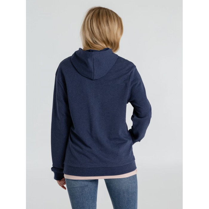 Толстовка с капюшоном унисекс Hoodie, синий меланж, размер 3XL