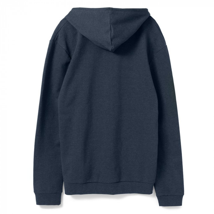 Толстовка с капюшоном унисекс Hoodie, синий меланж, размер 3XL